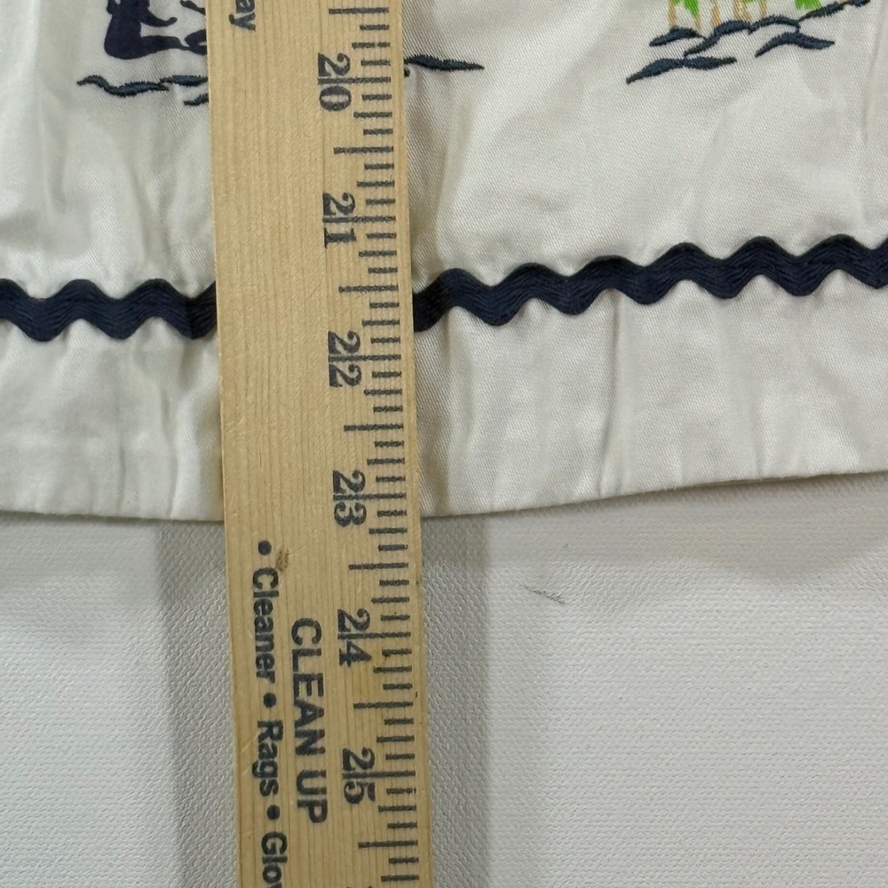 VTG Liz Claiborne Beach Umbrella Skirt Women 6 White Retro Coastal Preppy Summer - Picture 13 of 13